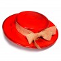 Sombrero-decorativo-rojo-alfareria-moderna-ceramica-contemporanea-oleria-de-buño